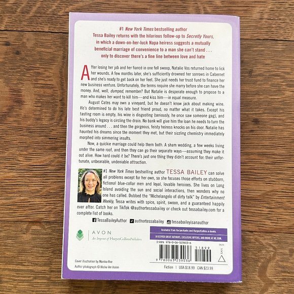 Paperback Book UNFORTUNATELY YOURS by Tessa Bailey - Picture 2 of 5